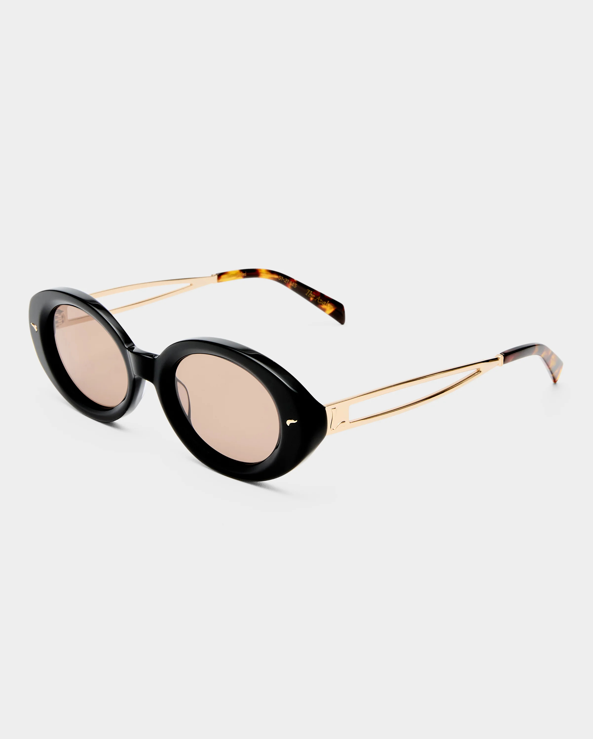 The Avalon Black Female Oval Sunglasses | Luv Lou | Luv Lou