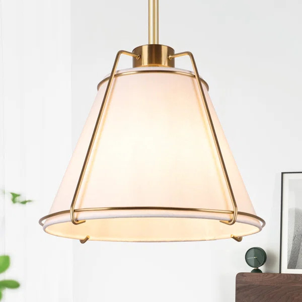 Leibuy 1 - Light Brushed Brass Pendant | Wayfair North America