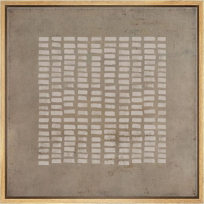 SIGNWIN Framed Canvas Print Wall Art Mid-Century Geometric Line Pattern Abstract Shapes Illustrat... | Amazon (US)