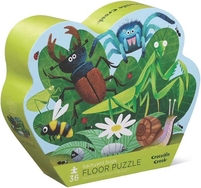 Crocodile Creek 36-Piece Jigsaw Floor Puzzle - Fun Floor Puzzles for Kids Ages 3-5 - Heavy-Duty S... | Amazon (US)