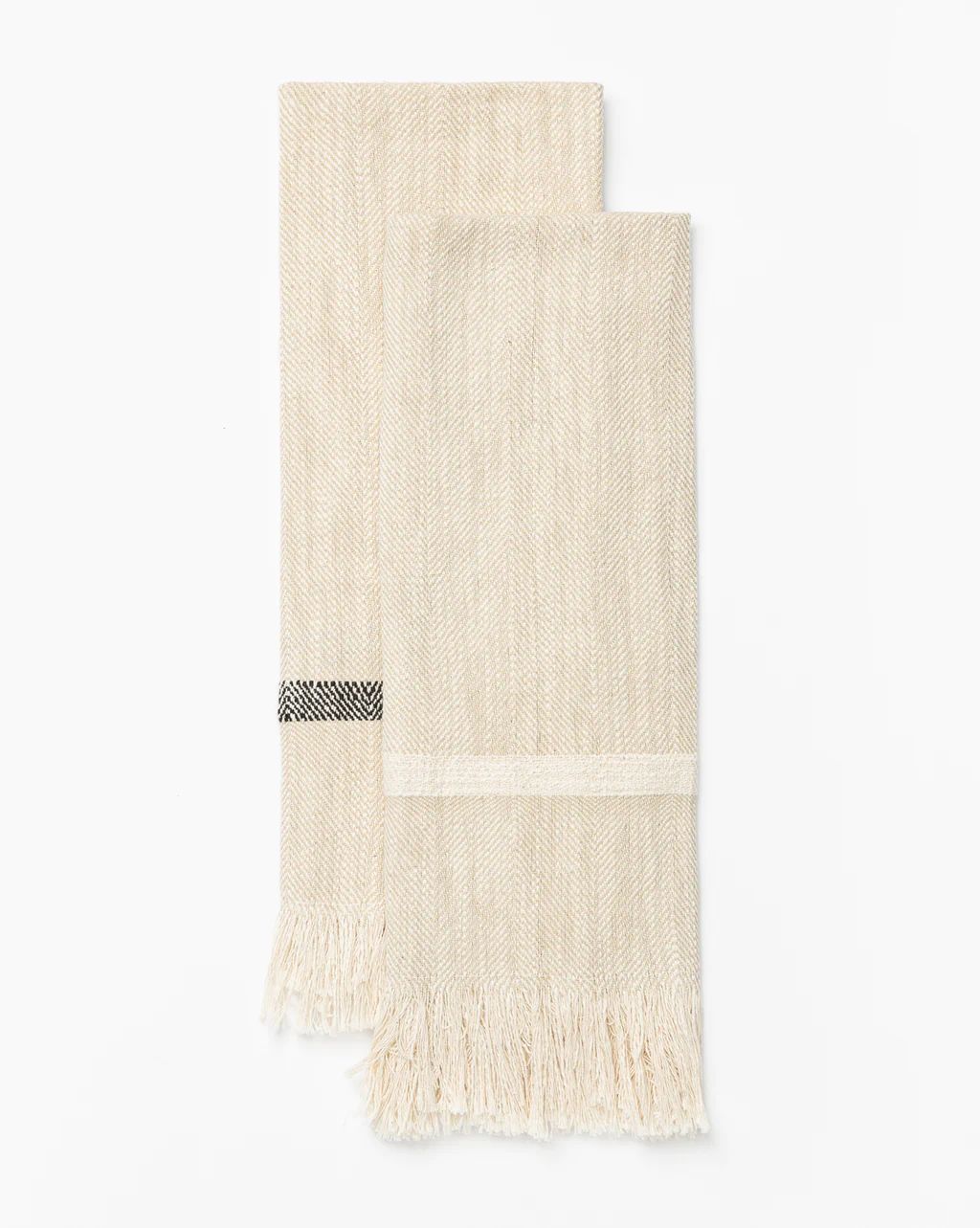 Fringed Striped Towel (Set of 2) | McGee & Co.