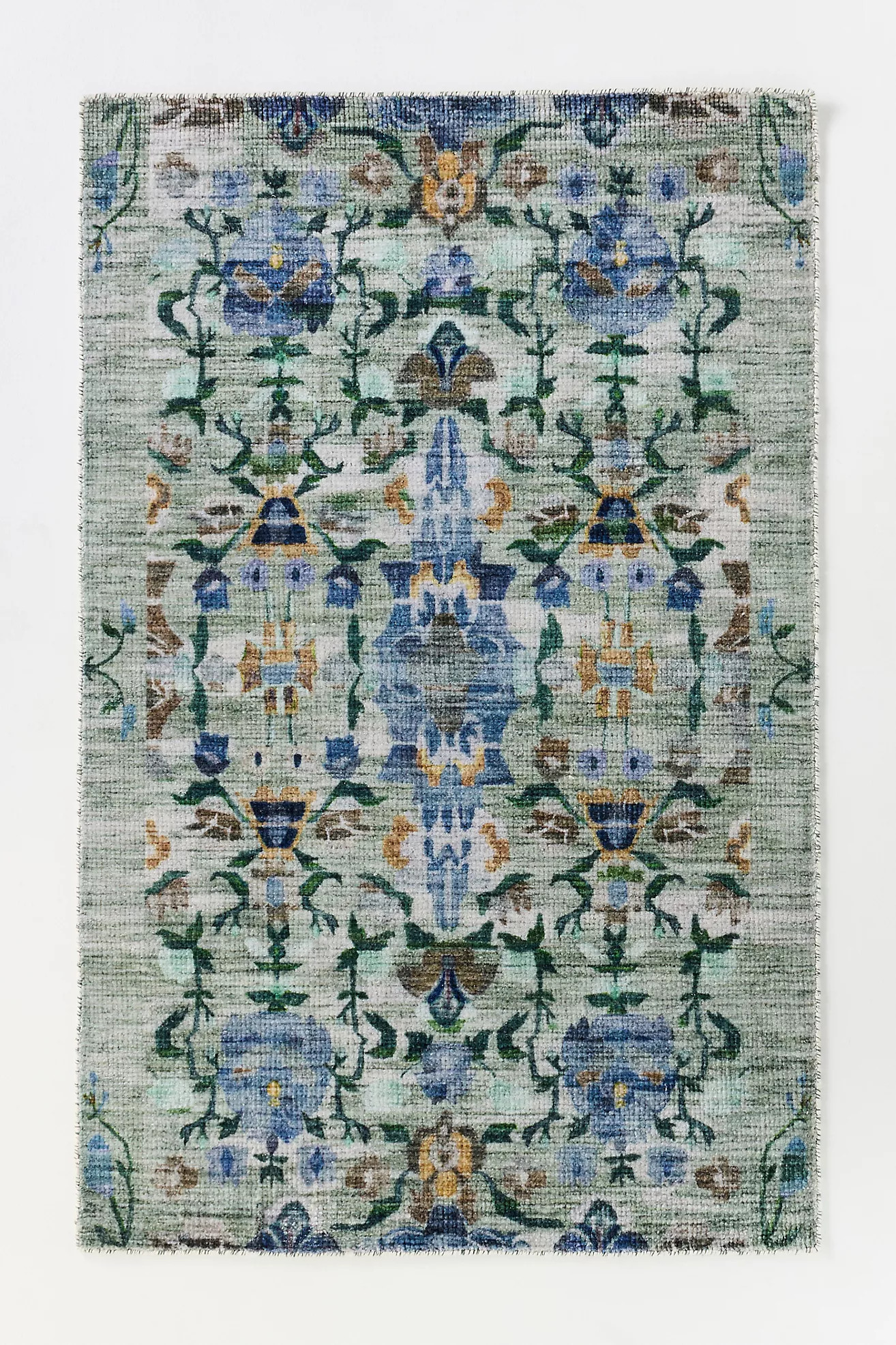 Ren Printed Easy-Care Floral Rug | Anthropologie (US)