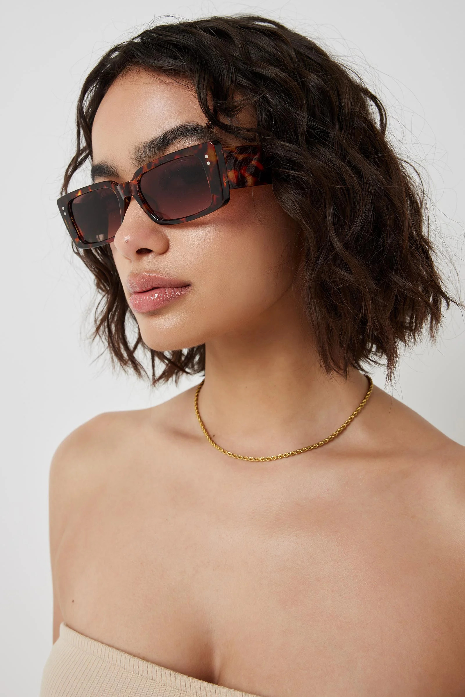Rectangular Tortoiseshell Sunglasses | Ardene