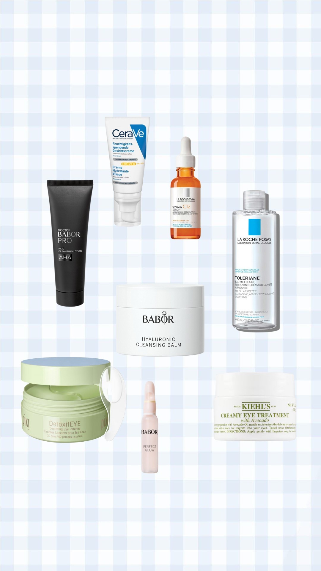 Glowy skincare products 🦋