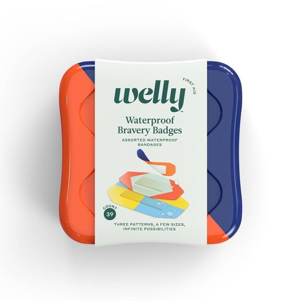 Welly Waterproof Bravery Badges Assorted Waterproof Bandages - 39ct | Target