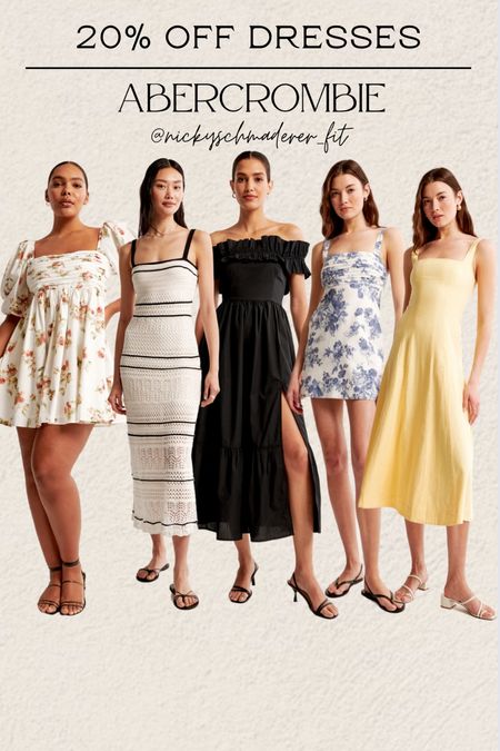 20% off Abercrombie dresses this weekend! Also use code BLAMEITONDEDE for stackable savings 

WOMENS dresses
Wedding guest 
Graduation 
Brunch 
Mother’s Day



#LTKstyletip #LTKSeasonal #LTKparties