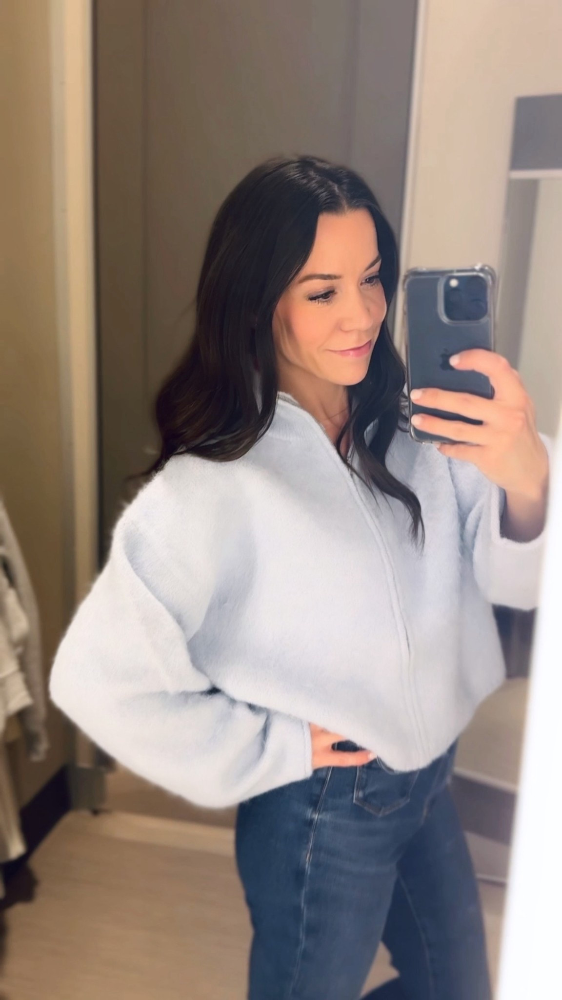 Obsessed with this color and how soft this zip up is!!! 😍😍😍😍😍😍 It looks and feels so high end. 

#LTKSeasonal #LTKmomlife