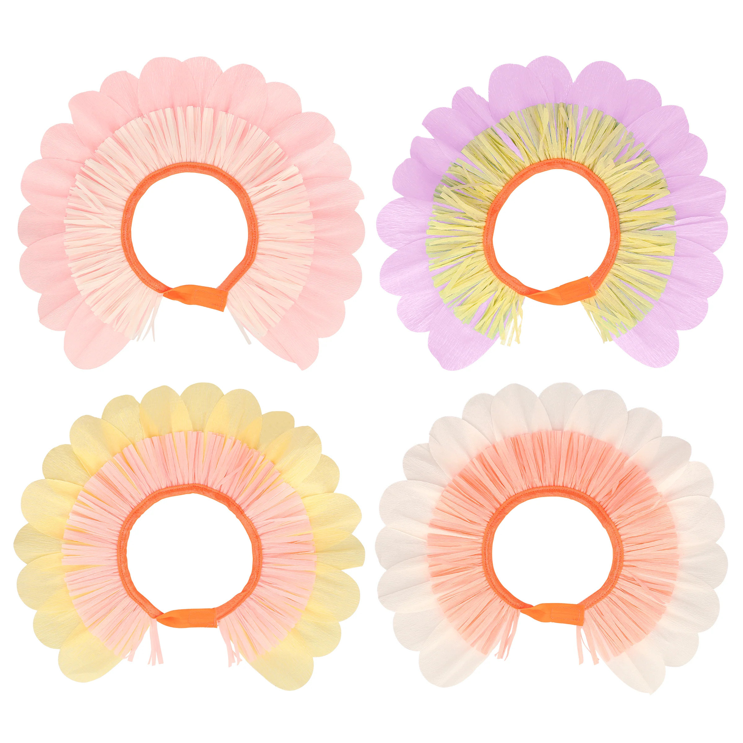 Pastel Flower Paper Bonnets (x 4) | Meri Meri