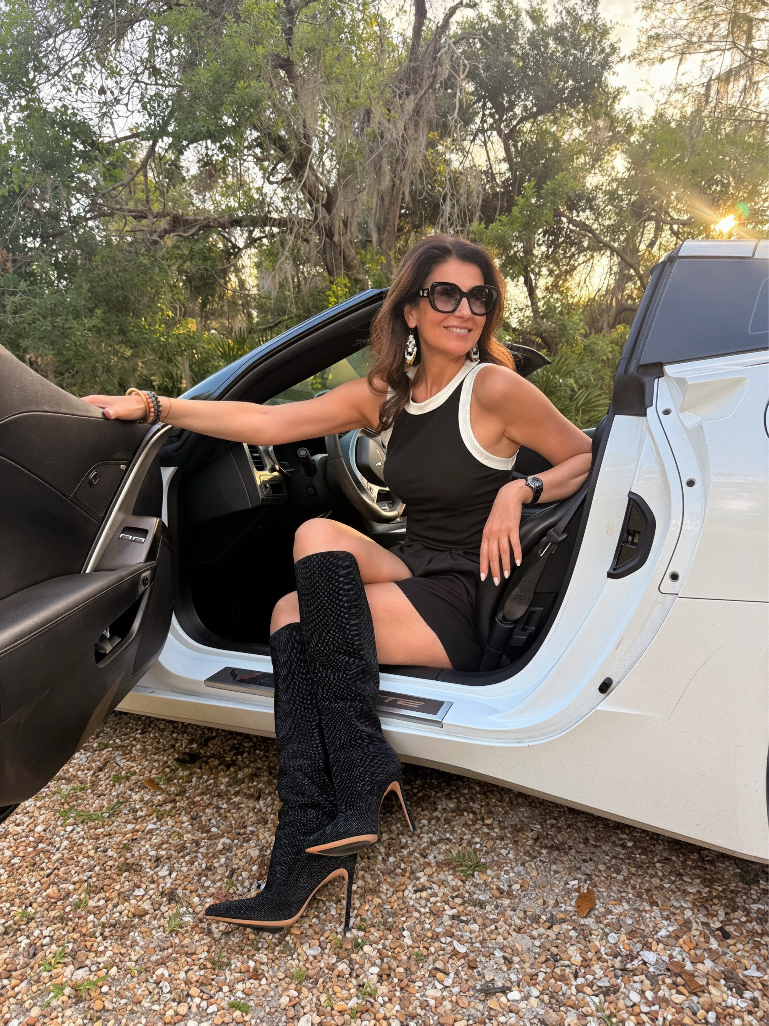 All black, always chic.
A little shine, a lot of attitude: Black short with rhinestone high heel boots 🖤✨

#LTKMothersDay #LTKootd #LTKdayinmylife
