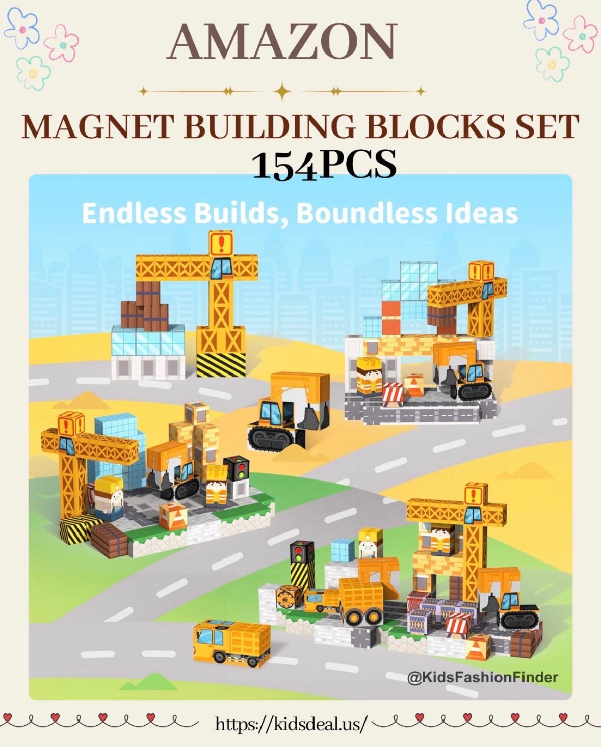 Construction fun for little builders 🚧👷‍♂️

154 colorful magnetic tiles
Build with excavators, bulldozers, cranes & more 🏗️

Safe, non-toxic materials + endless creative play 🧠
Let kids build their own construction stories!



#constructiontoys #magnetictiles #stemtoys #toddlerplay #amazonfinds #momfinds #Amazon find  

 

#LTKSpringSale

#LTKSaleAlert #LTKKids #LTKTravel