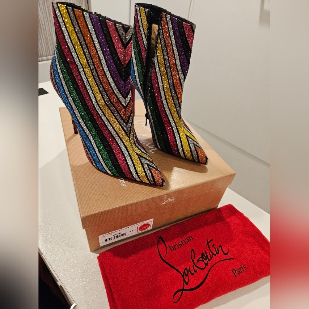 Christian Louboutin So Kate Stripy Glitter Booty | Poshmark
