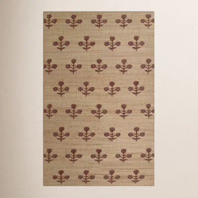 Erin Gates by Momeni Orchard Bloom Rust Hand Woven Wool and Jute Area Rug | Wayfair North America