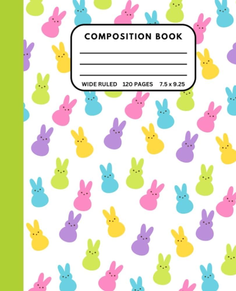 Peeps Composition Notebook: Fun Notebook Designs for writing, drawing, doodling, journaling / 7.5... | Amazon (US)