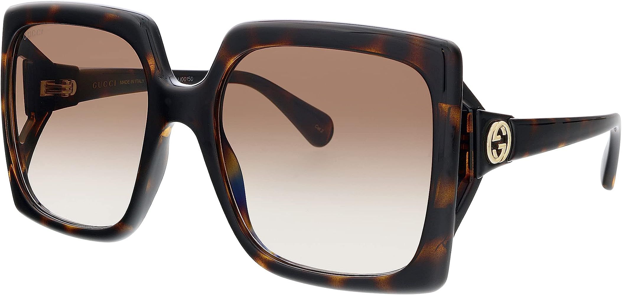 Gucci GG0876S Havana/Brown Shaded 60/20/130 women Sunglasses | Amazon (US)