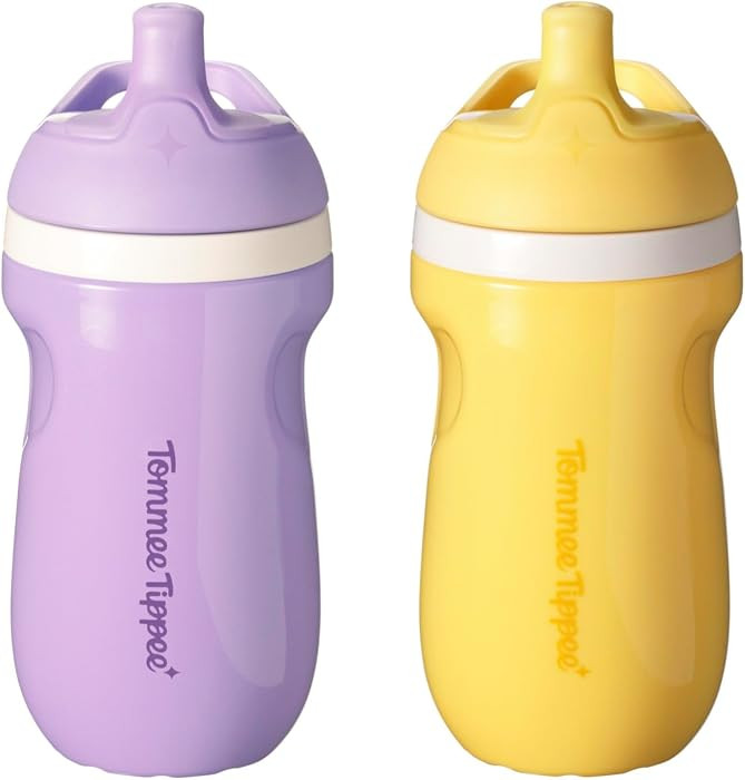 Tommee Tippee Insulated 9oz Sporty Spout Toddler Water Bottle, No Spill, Sippy Cups for Toddlers ... | Amazon (US)