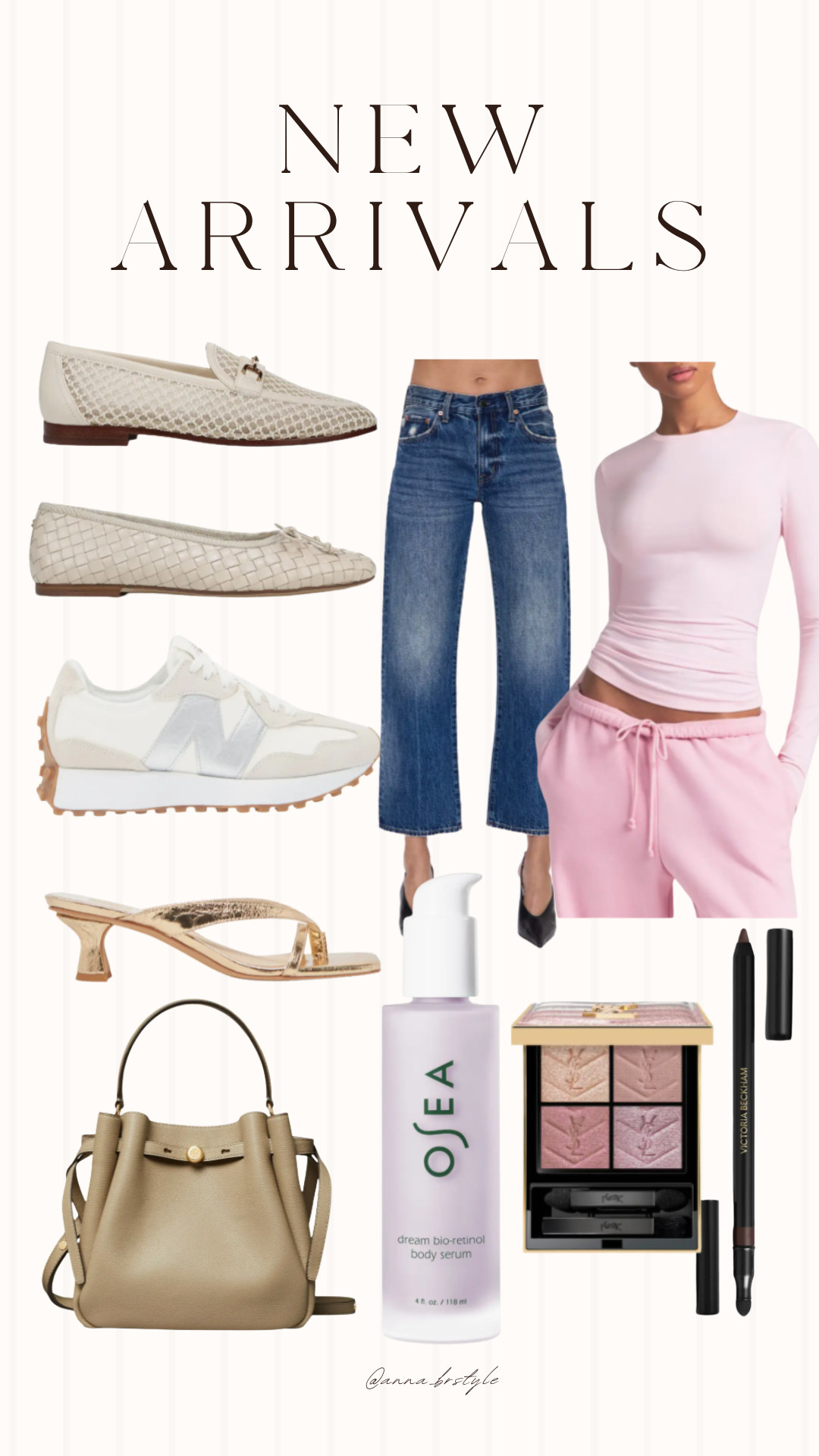 New arrivals for spring, spring shoes, spring flats, mesh flats, skims tee, beauty finds, annabrstyle. 

 #LTKOver40 #LTKBeauty