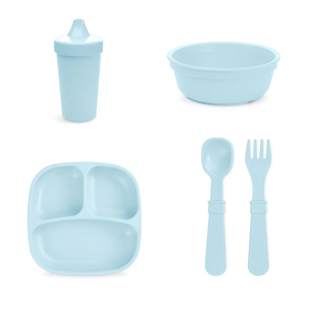 Toddler Dining Set - Ice Blue | Re-Play
