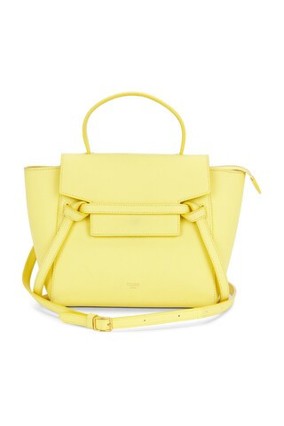 Celine Nano Belt Bag in Yellow | FWRD 