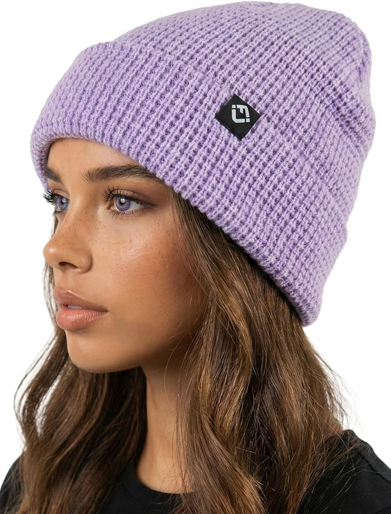 Funky Junque Basics Waffle Knit Winter Beanie – Warm Hats for Men & Women, Cozy Mens Beanies, D... | Amazon (US)