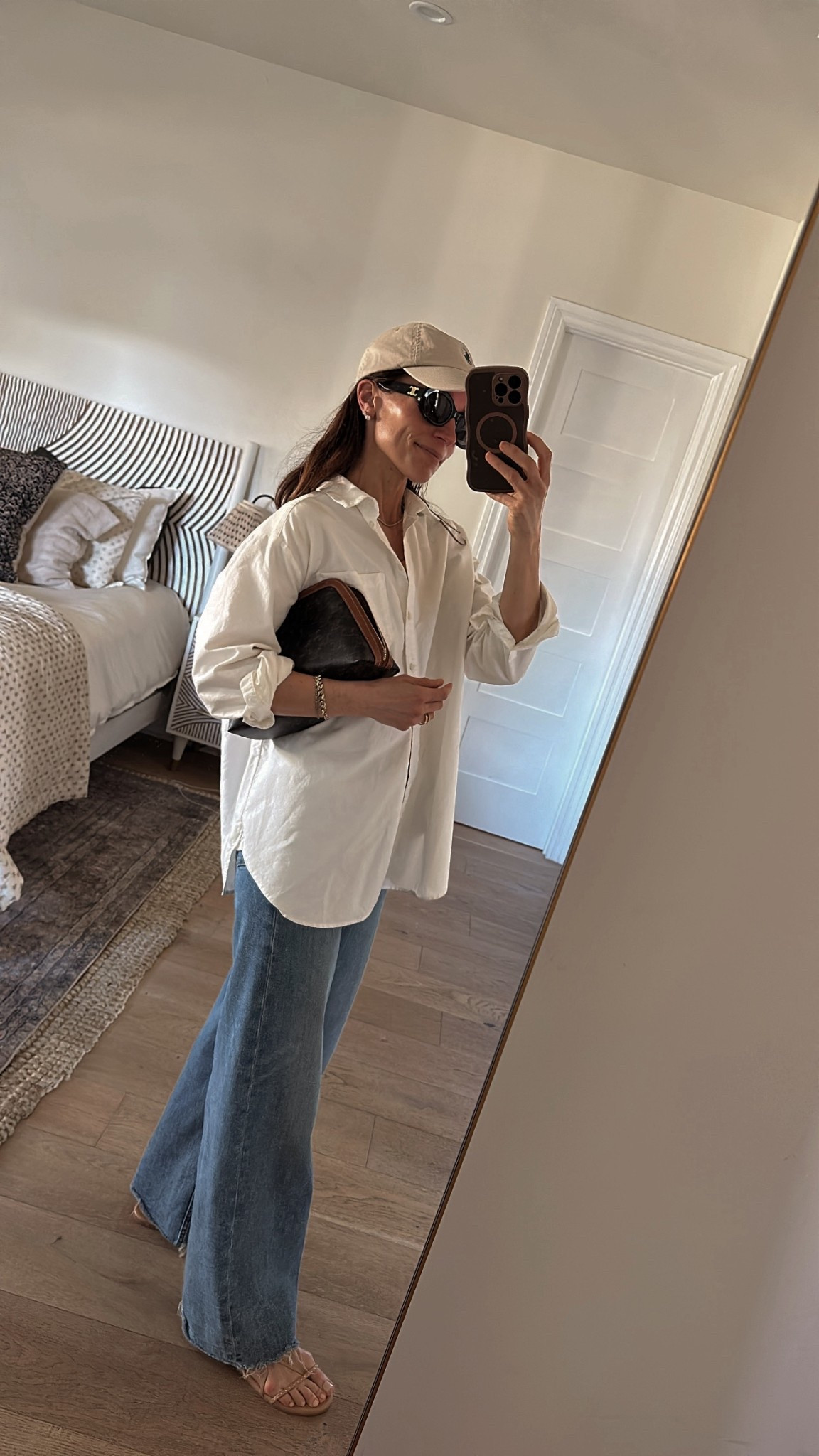 Yesterday’s outfit from January’s capsule 
Favorite basic go-to outfit is an oversized white button down and jeans 


#LTKOver40 #LTKPetite