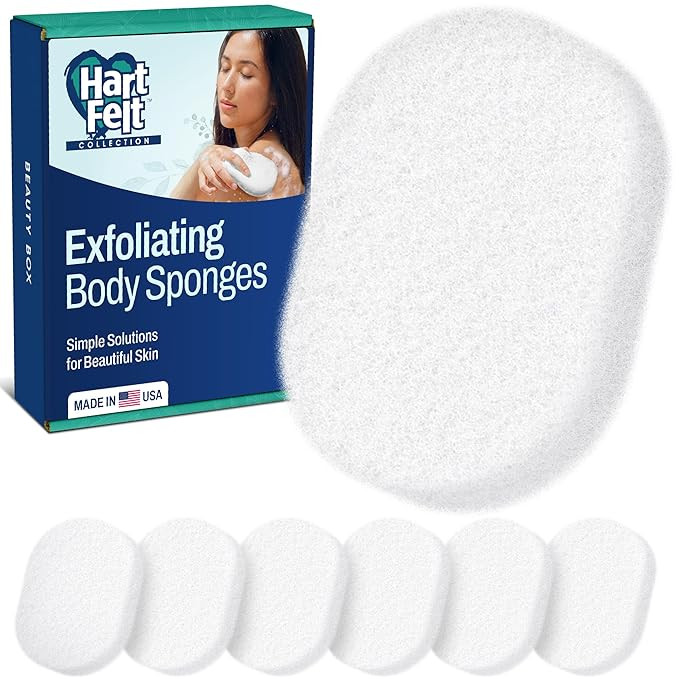 HartFelt 7 Pack Body Exfoliation Beauty Box with Body Wash Scrubber | Super Soft Exfoliating Bath... | Amazon (US)