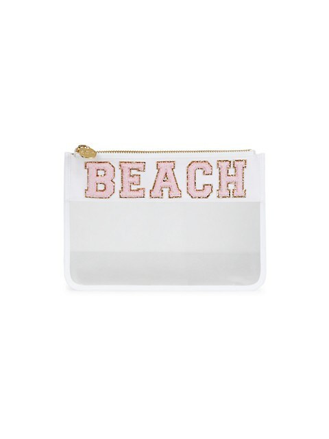 Beach Clear Flat Pouch | Saks Fifth Avenue