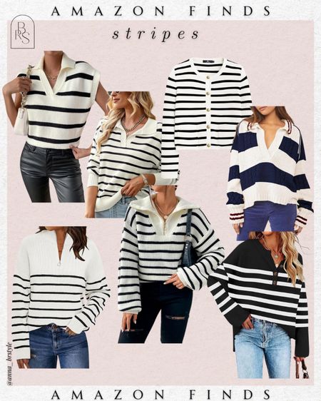 Amazon finds, striped sweater, striped sweater vest, fall basics, fall fashion 

#LTKfindsunder50 #LTKfindsunder100