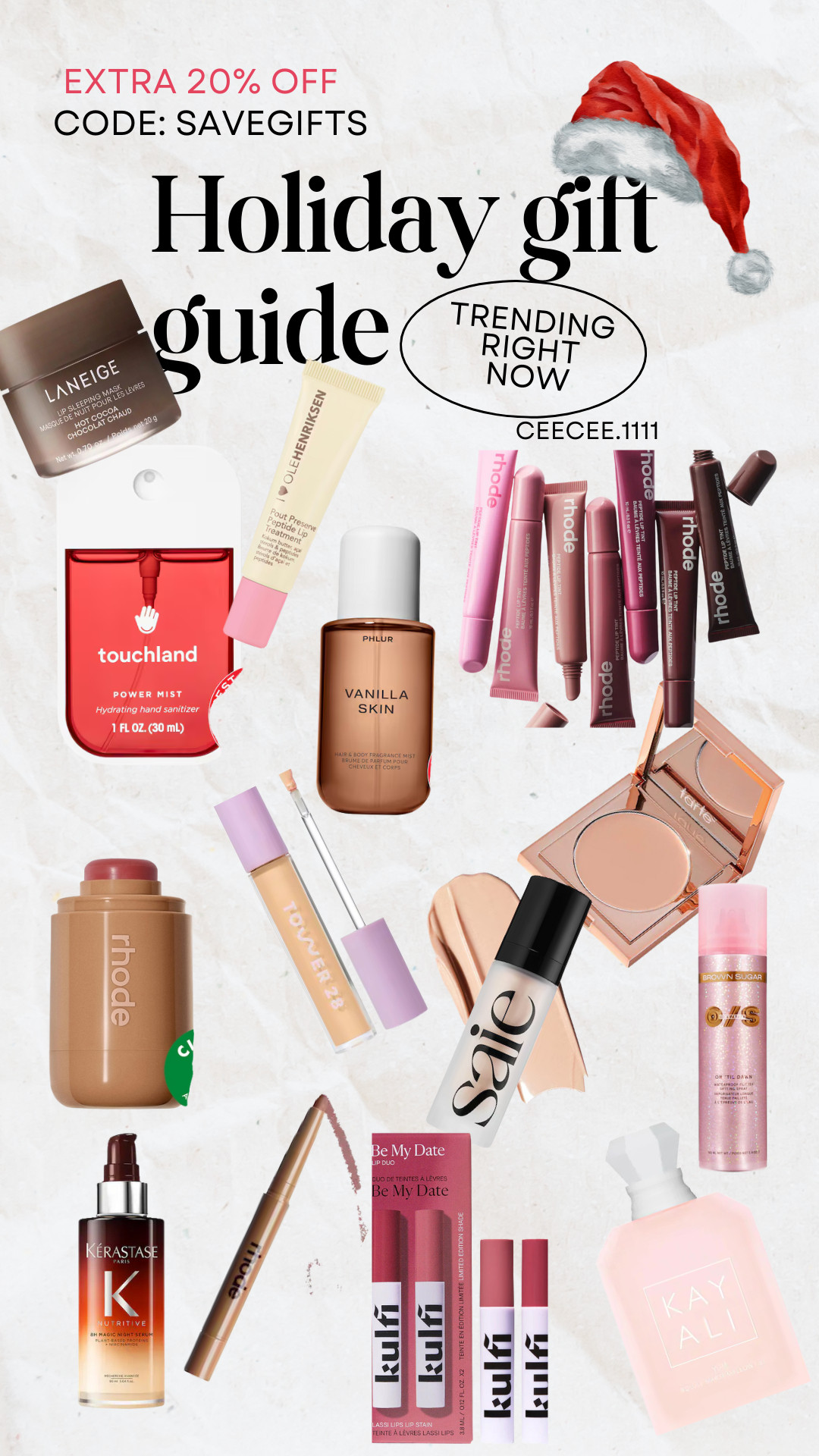 Top gifts for her with an extra 20% off just in time for Christmas! 

Sephora sale
Beauty insider
Makeup lover
Gifts for her
Beauty must haves
LTKHoliday
 

 

#LTKGiftGuide #LTKSaleAlert #LTKBeauty