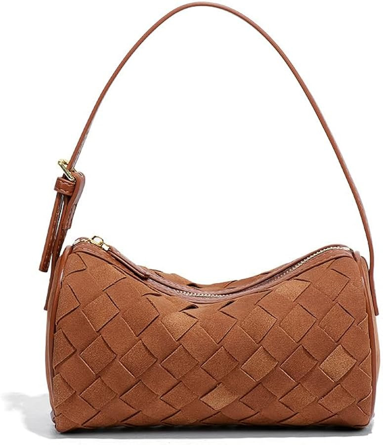 Mini Woven Leather Bag, Small Woven Handbag, Small Clutch Purses, Mini Leather Top-handle Bags fo... | Amazon (US)