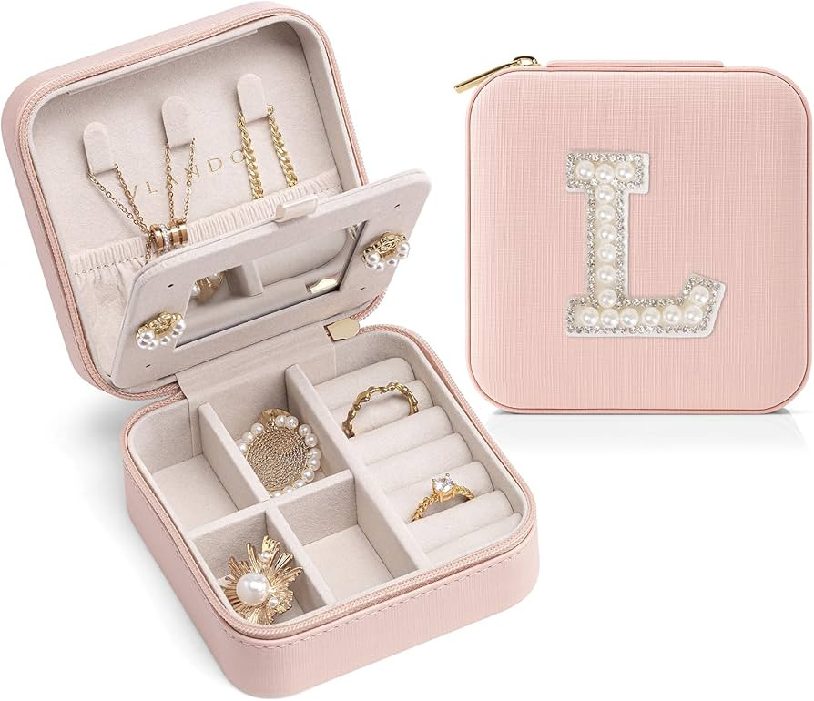 Vlando Preppy Stuff Jewelry Holder Organizer, Preppy School Supplies for Teens Girl Gifts Trendy ... | Amazon (US)