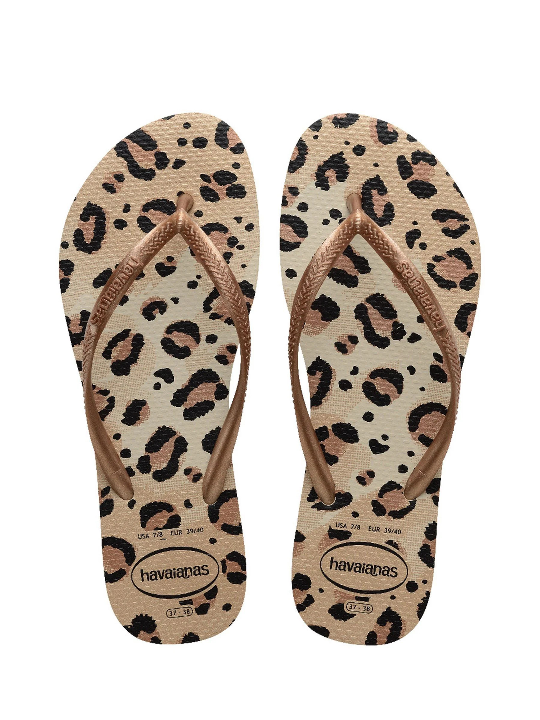 Havaianas Havaianas Gold Gold Slim Animals Print Sandals | Next US