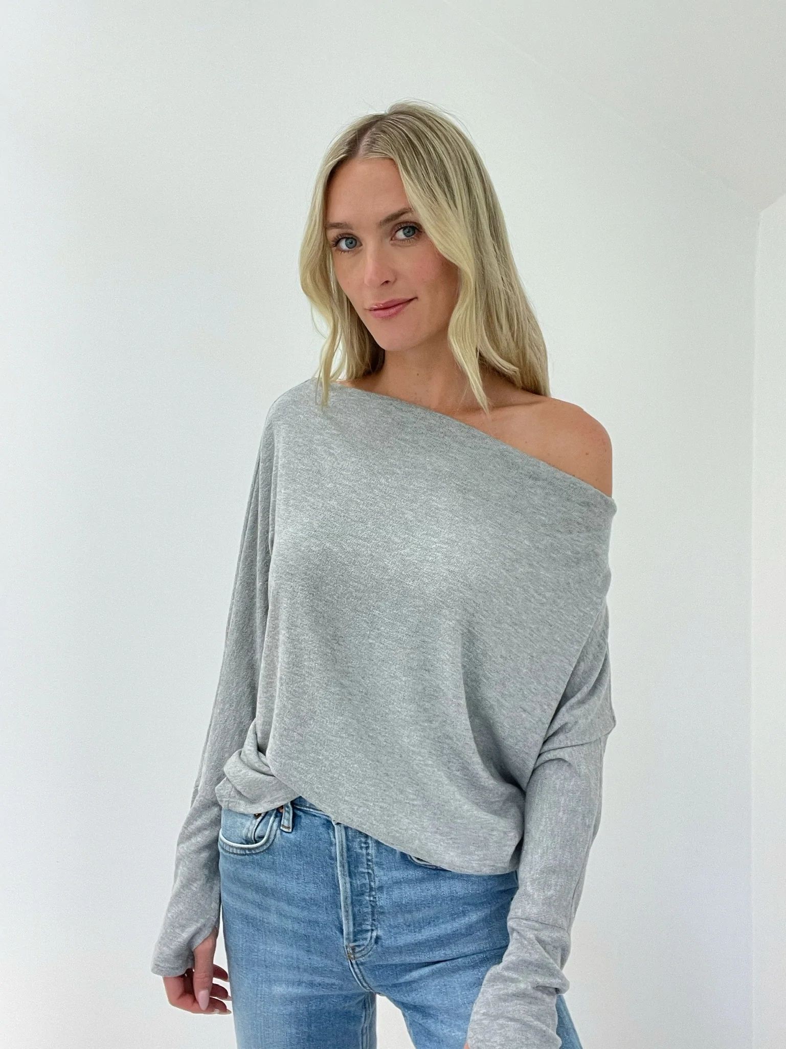 the anywhere top [heather grey] | Six fifty clothing