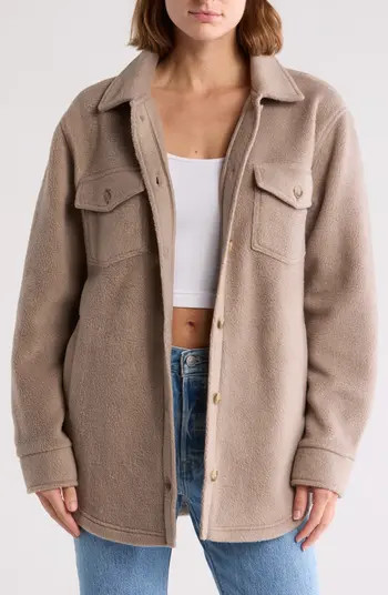 Thread & Supply Polar Fleece Shacket | Nordstromrack | Nordstrom Rack