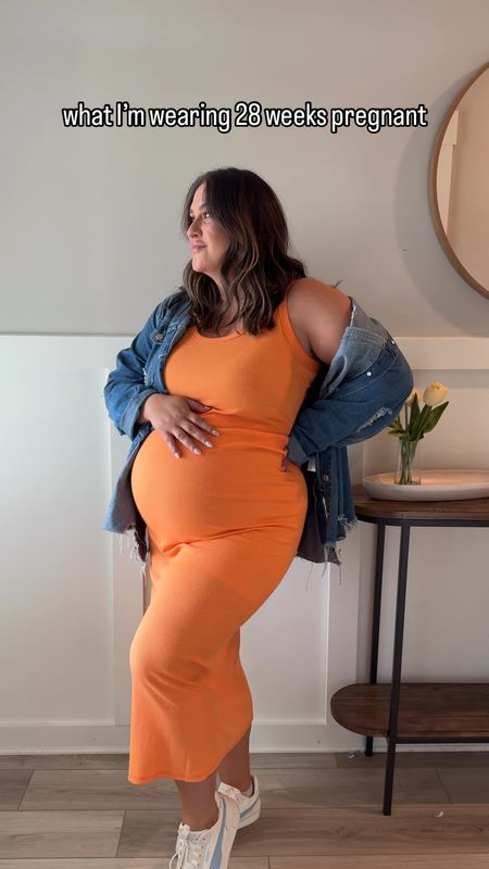 Bump friendly neon dress perfect for summer time 🍑

Jacket is a couple years old so links something similar.

Pregnant style, bump style, pregnancy outfit

#LTKPlusSize #LTKBaby #LTKMidsize
