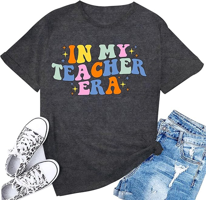 LBP Womens Teacher Shirts Teacher Life Short Sleeve in My Teacher Era Shirt | Amazon (US)