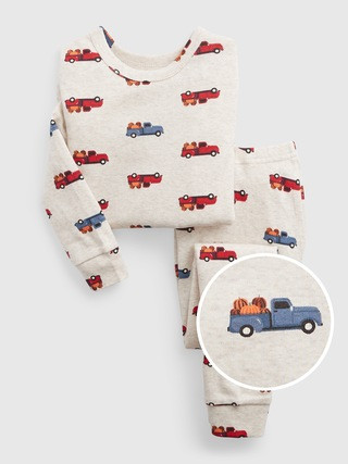 babyGap 100% Organic Cotton Pumpkin Truck PJ Set | Gap (US)