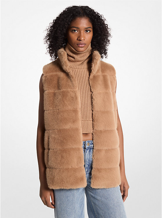 Quilted Faux Fur Vest | Michael Kors US