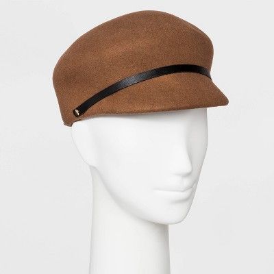 Women's Felt Newsboy Hat - A New Day™ Camel One Size | Target