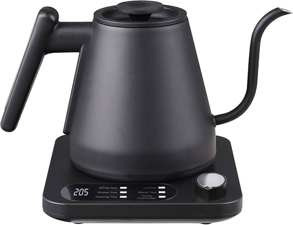 Gooseneck Electric Kettle, Variable Temp Control with 5 Presets & ±5°F Adjustments, 1200W Rapid... | Amazon (US)