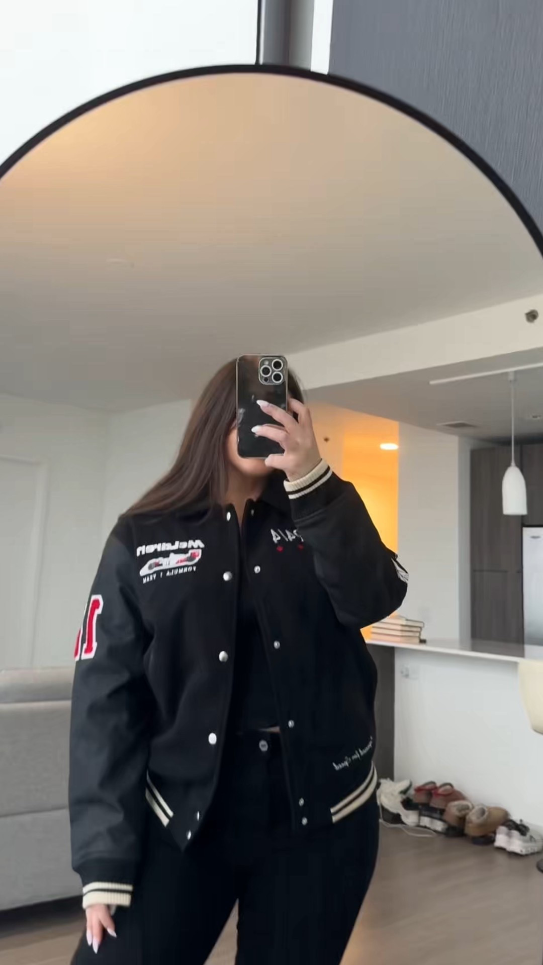 How cute is this McLaren varsity bomber jacket?! It’s so perfect for F1 fans or sport fans in general!! Love love love! I’m wearing a size small for reference and I’m 5’4” & a women’s medium! #f1 #bomberjacket #varsityjacket #coat #jacket 

#LTKMens #LTKStyleTip #LTKGiftGuide