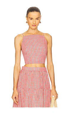Elodie the Label Jamie Top in Red Gingham from Revolve.com | Revolve Clothing (Global)