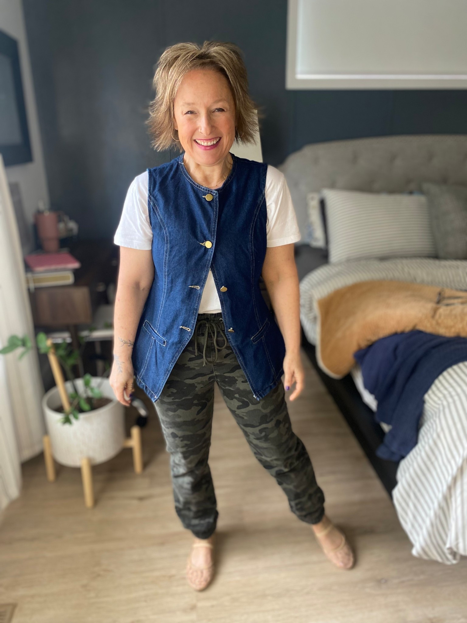 Classic White T and Denim Blazer Vest

#LTKStyleTip #LTKPetite #LTKMidsize