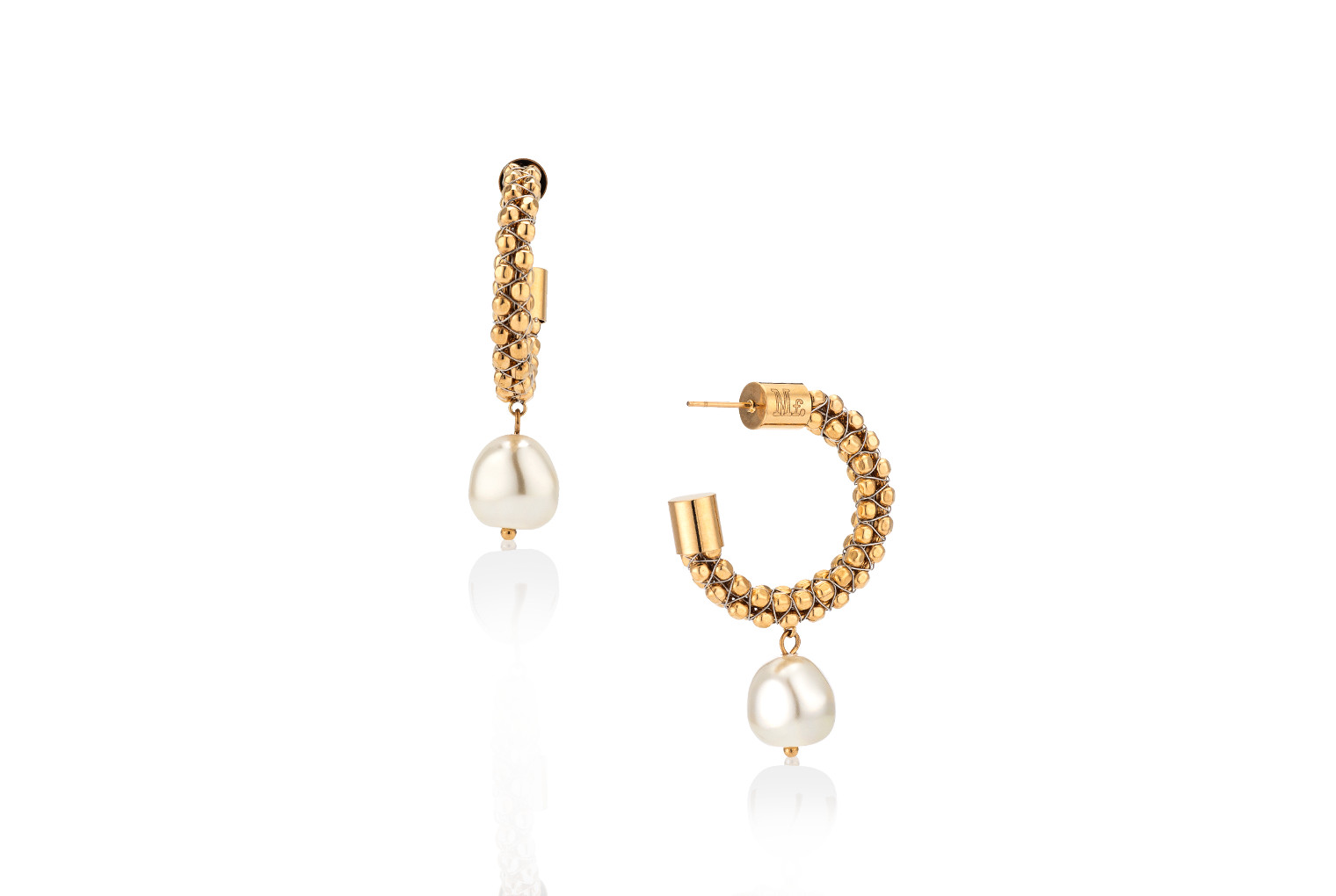 Halo Loop Earrings Pearl | Mignon Faget