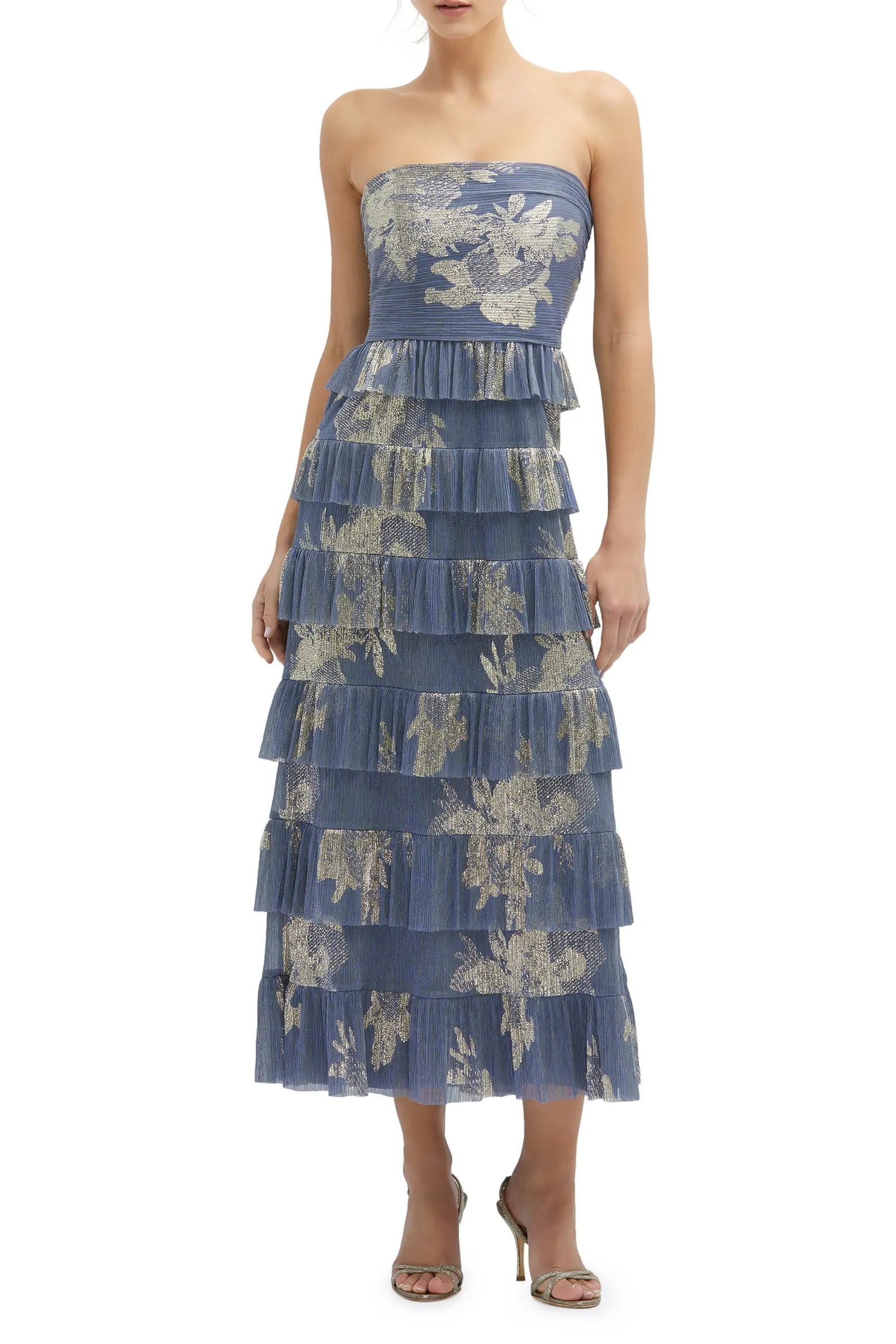 Floral Print Ruffle Strapless Dress (Women) | Nordstrom | Nordstrom