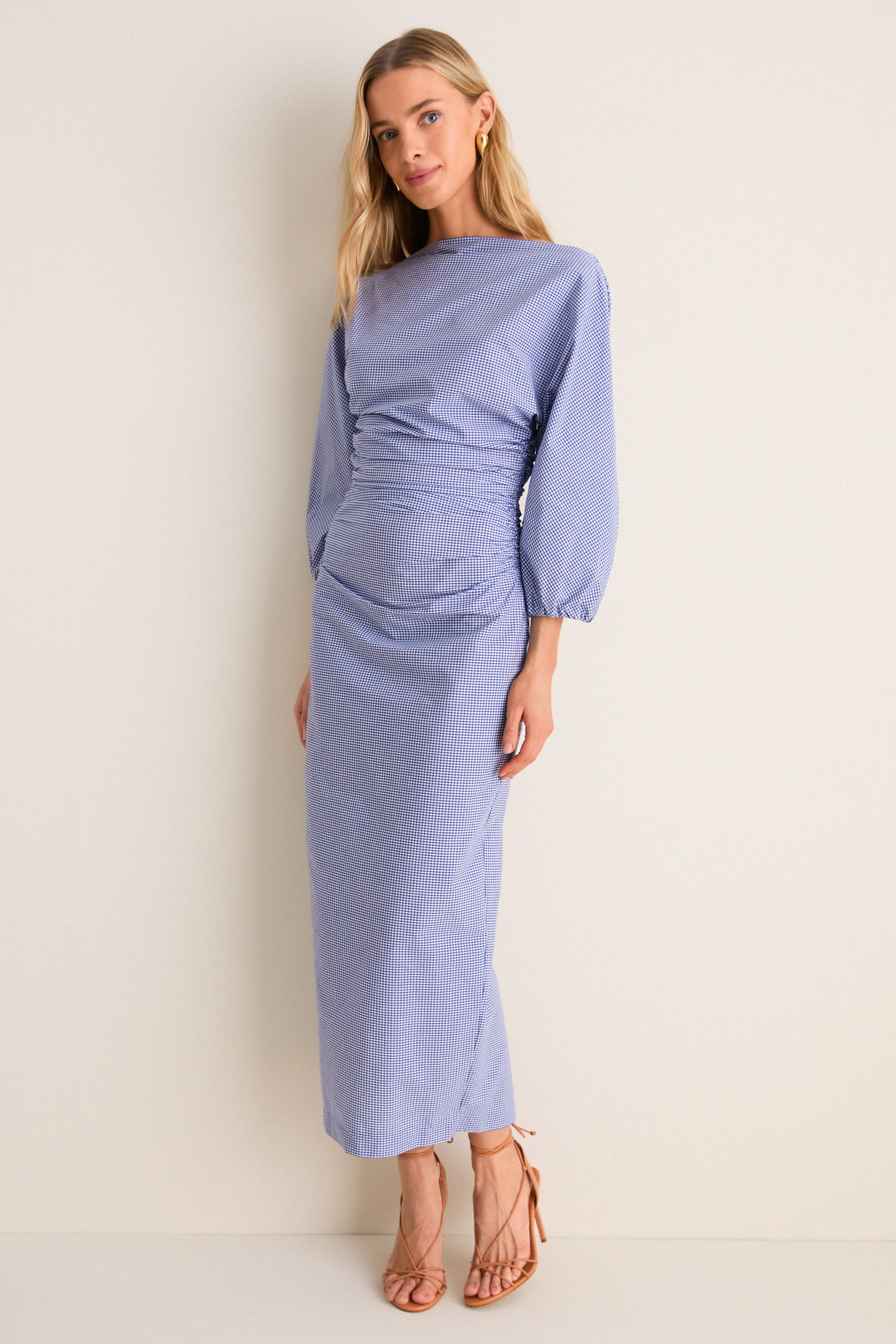 Blue Microvichy Ezra Dress | Tuckernuck (US)