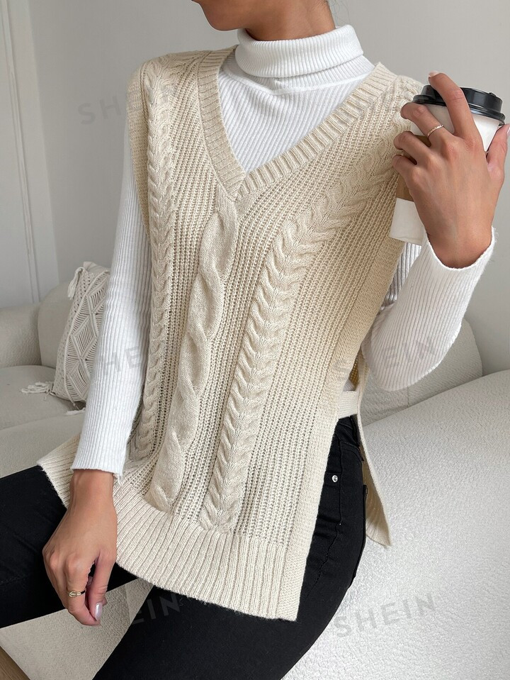 • Casual • V neck • Long | SHEIN