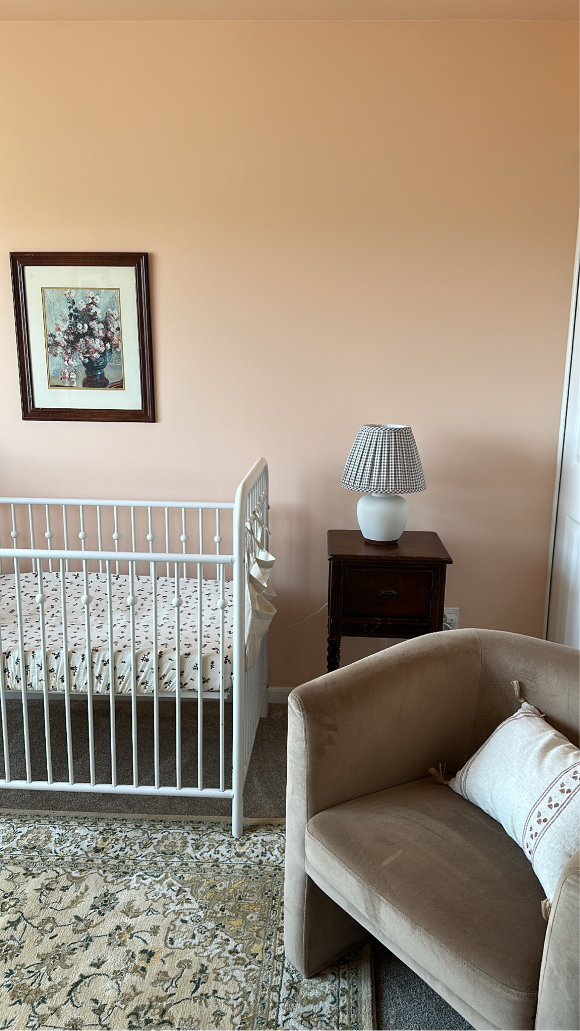 still obsessed w sissy’s nursery 🥹🎀 so so glad we decided to convert the space!! 

#LTKbaby #LTKhome