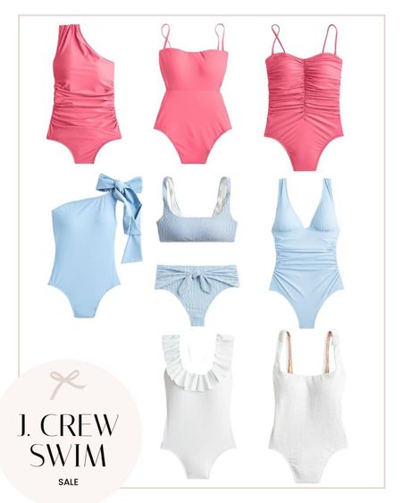 J. Crew swimsuit sale! Get an extra 60% off with code SALETIME. Loving the one shoulder with bow detail! 

#LTKSeasonal #LTKFind #LTKswim