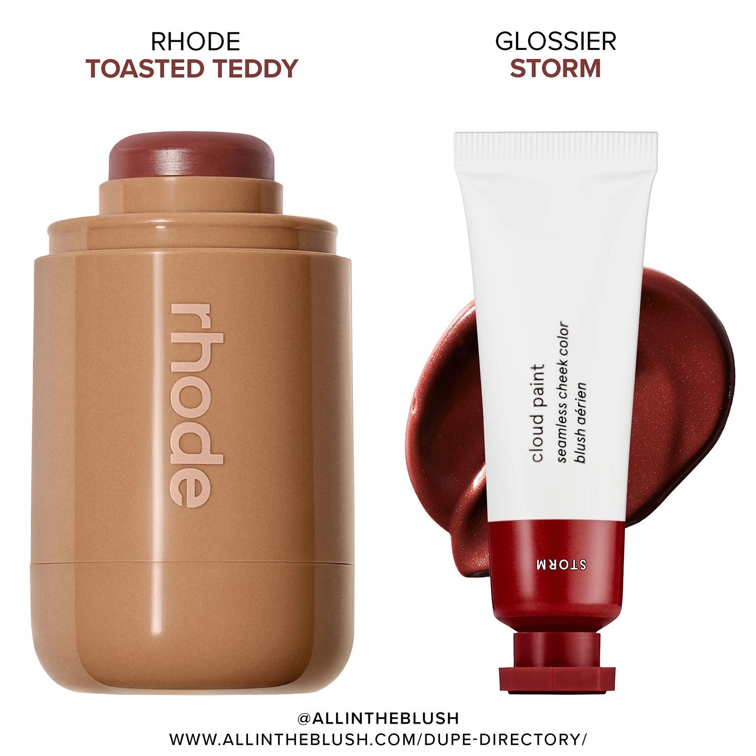 Rhode “Toasted Teddy” Pocket Blush Shade Match👉🏼 Glossier “Storm” Cloud Paint Gel Cream Blush🤎

#LTKBeauty #LTKgrwm #LTKootd