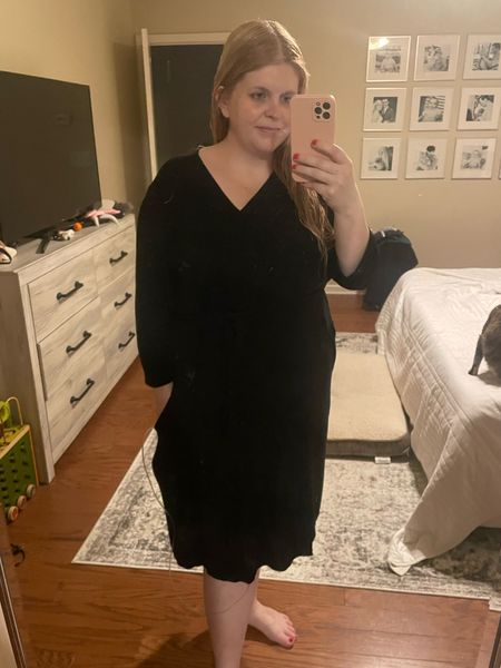 Postpartum mamas. This is the robe. It ties like a dress so you can see visitors, but is the best for nursing. I've worn it with both boys and cannot recommend it enough. 

#LTKbump #LTKbaby